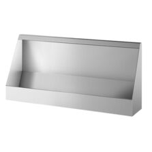 Urinoir collectif suspendu L.1200 alim. haut Inox 304 sat