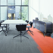 Dalle de moquette à velours tufté bouclé structuré à motifs | On line/ Off Line