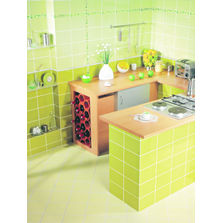 Carreaux de faïence bicolores avec revêtement de sol coordonné | Trend