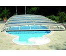 Abri de piscine coulissant en aluminium et verre synthétique | Galbé SR