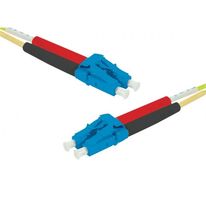 Jarretière optique duplex monomode jaune - 1 m |OS2 9/125 LC-UPC/LC-UPC 