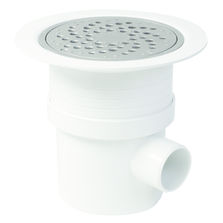 Siphon de sol à grille aluminium pour maisons de retraite et hôpitaux | Siphon à grille