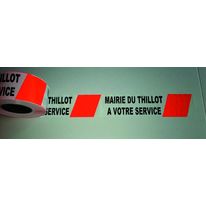 Ruban de balisage à message informatif | Rubalicom