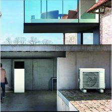 PAC bi-bloc air/eau basse température à compresseur adapté au réfrigérant R-32 | Altherma R-32