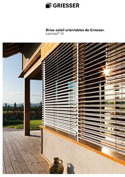 Brise-soleil orientable au design simple et inspirant | Lamisol