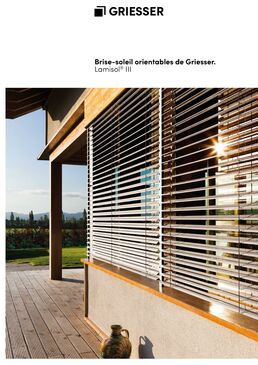 Brise-soleil orientable robuste à lames en Z  | Lamisol