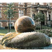 Fontaines sphériques de granit | Sphère flottante