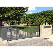 Portail coulissant imitation bambou | Portail Oobamboo