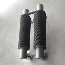 Radiateur design mural à ailettes | VD 4610 en acier double tube