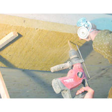 Panneau isolant CF 1 h rapporté sous dalle béton | Rockfeu REI 60 RsD