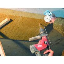 Panneau isolant CF 1 h rapporté sous dalle béton | Rockfeu REI 60 RsD