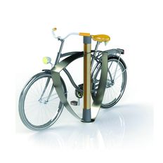 Appui vélo en acier et bois composite | Iteck Appuis vélo 100 HS