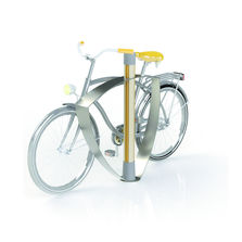 Appui vélo en acier et bois composite | Iteck Appuis vélo 100 HS