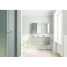 Mobilier de salle de bain suspendu aux lignes traditionnelles | Dressy