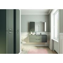 Mobilier de salle de bain suspendu aux lignes traditionnelles | Dressy