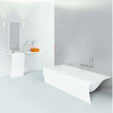 Ligne de sanitaires aux formes courbes | Strip Line