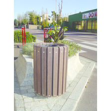 Corbeille cylindrique en matériau de synthèse | Soleil