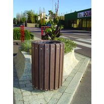 Corbeille cylindrique en matériau de synthèse | Soleil