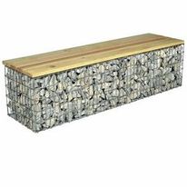 Banc gabion pré-rempli en carrières | Pernot Gabion