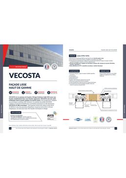 Panneaux de façade à vitrage extérieur collé (VEC) - VECOSTA