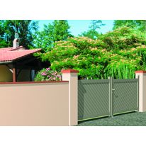 Portails battants en profilés aluminium laqué | Graphite