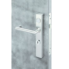 Béquille avec entrée de clé et lecteur de badge | Optimal Hand avec cylindre