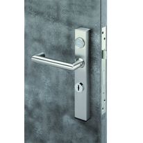 Béquille avec entrée de clé et lecteur de badge | Optimal Hand avec cylindre