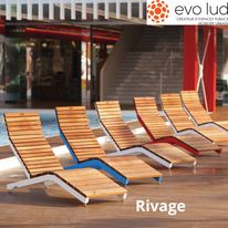 Chaise longue pour espace public | RIVAGE