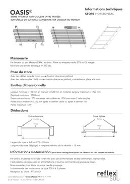 Store anti-chaleur velum bateau entre travées | OASIS