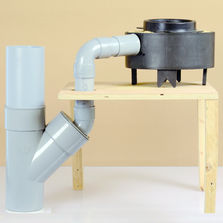 Evacuation pour baignoire adaptable à une douche de plain-pied PMR | Kit de réversibilité baignoire/douche 