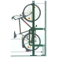 Portique porte-bicyclettes cinq à dix places | Blocalcycles