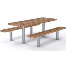 Ensemble de pique-nique acier-bois SCROLL | TABSCROLL 