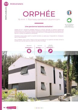 Persienne repliable aluminium | ORPHEE 