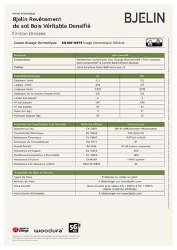 Revêtement de sol en bois densifié | Woodura Planks VIARP 3.0 XXL