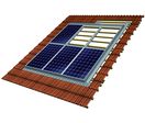 Structure d&#039;intégration de panneaux solaires sur toits en pente | Zeta