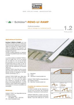 Profilés de transition pour sols | Schlüter-RENO-U