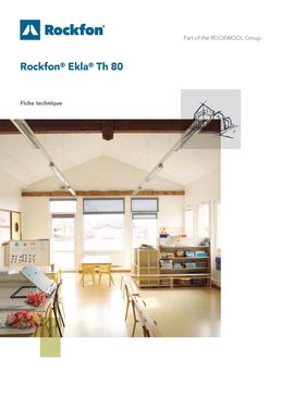 Dalles acoustiques de plafond en deux épaisseurs | Rockfon Ekla Th 40 / Rockfon Ekla Th 80 