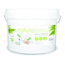 Peinture écologique veloutée pour murs et plafonds | Natura Velours Blanc Grands Travaux