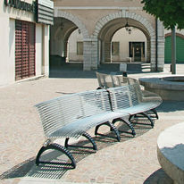 Bancs à structure métallique en acier inox | Libre inox