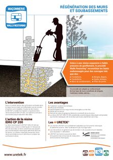 Solution de régénération de maçonneries
