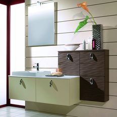 Meubles de salle de bain avec vasque et miroir | Wave & Lagon
