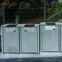 Abris conteneurs en béton lisse jusqu'à 750 litres | Trion