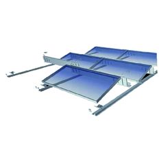 Structure pour toitures plates avec optimisation du poids de lestage | AluGrid
