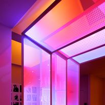 Panneau de verre à éclairage dynamique par la tranche | Ledinglass