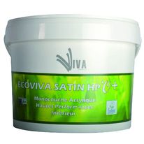 Peinture acrylique satiné monocouche pour pièces sèches ou humides | Ecoviva Satin HP O+