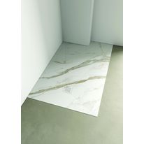 Receveur de douche sur mesure en grès cérame aspect marbre | Blade