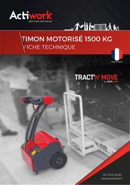 Tracteur pousseur motorisé pour déplacement de charges lourdes - TRACT'N'MOVE | Timon TM15 Train