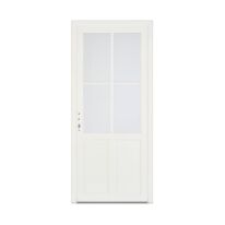 Porte d'entrée PVC Blanc 215 x 90 cm | OLONNE 2