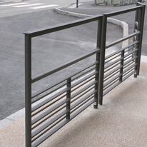 Barrière de sécurité | Epure  Barrière sécurisée Té en acier galvanisé thermolaqué