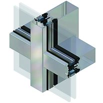 Mur rideau drainant pour façades vitrées ou grandes verrières | AA100 Verrière et façade design homogène